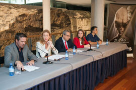 Intervención de Victor González. Presentación de la XXV edición del Fancine. Edificio del Rectorado. Octubre de 2015