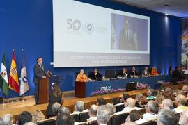 Intervención de José Carlos Gómez Villamandos. Apertura del Curso Académico 2023/2024 de la Universidad de Málaga. Paraninfo. Septiembre de 2023