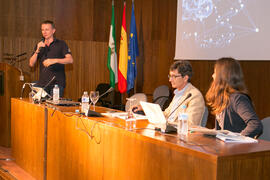 Conferencia de Andy Fitz "Un enfoque sociológico de la Inteligencia artificial. Impacto en el mercado laboral.  Nuevas profesiones". Curso "La buena Inteligencia Artificial". Cursos de Verano de la Universidad de Málaga. Ronda. Julio de 2018