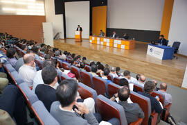 Debate electoral entre los candidatos a Rector de la Universidad de Málaga. Escuela Técnica Superior de Ingeniería Industrial. Noviembre de 2015
