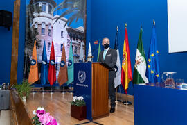 Intervención del Secretario General. Apertura del Curso Académico 2020/2021 de la Universidad de Málaga. Paraninfo. Septiembre de 2020