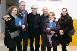 Foto de grupo tras la inauguración de la exposición "Inventario", de Buly. Centro de Arte Contemporáneo Francisco Hernández, Vélez-Málaga. Diciembre de 2018