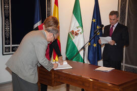 Toma de posesión del personal docente e investigador de la Universidad de Málaga. Rectorado. Noviembre de 2012