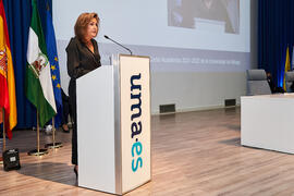Intervención de Rosa María Ríos. Apertura del Curso Académico 2021/2022 de la Universidad de Málaga. Escuela Técnica Superior de Ingeniería Informática y Telecomunicaciones. Septiembre de 2021