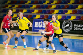 Partido Universidad de Oslo - Radboud University Nijmegen. Categoría femenina. Campeonato Europeo Universitario de Balonmano. Antequera. Julio de 2017