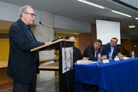Intervención de Francisco Ruiz Noguera. Homenaje a Pablo García Baena y Antonio Garrido. Biblioteca General. Octubre de 2018
