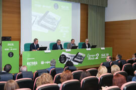 Presentación del coleccionable de Diario Sur "Estampas de Málaga 2". Edificio del Rectorado. Septiembre de 2016