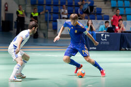 Partido Ucrania contra Israel. 14º Campeonato del Mundo Universitario de Fútbol Sala 2014 (FUTSAL). Antequera. Julio de 2014