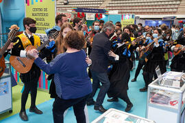 José Francisco Murillo visita la Jornada de Puertas Abiertas de la Universidad de Málaga. Complejo Polideportivo Universitario. Marzo de 2022