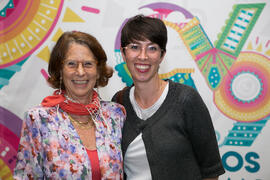 Esther Giménez-Salinas y Aida Rodríguez. Curso "Los riesgos de una sociedad radicalizada". Cursos de verano 2019 de la Universidad de Málaga. Marbella. Julio de 2019