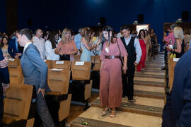 Entrada del alumnado. Graduación de Másters de la Facultad de Ciencias Económicas y Empresariales de la Universidad de Málaga. Paraninfo. Junio de 2019