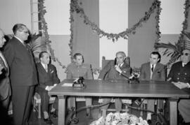 Málaga. Inauguración del servicio telefónico en la Costa. Diciembre de 1963