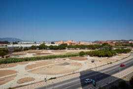 Obras en el Bulevar del Campus de Teatinos. Julio de 2021