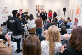 Inauguración de la sala de exposiciones "Espacio Cero" en el Contenedor Cultural. Campus de Teatinos. Abril de 2019