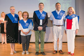 Imposición de becas. Graduación y clausura del curso del Aula de Mayores de la Universidad de Málaga. Campus de Teatinos. Junio de 2018