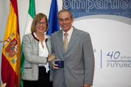 Homenaje a los jubilados y al personal que cumple 25 años de servicio en la Universidad de Málaga. Paraninfo. Octubre de 2012