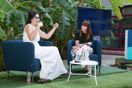 "Dialogando" con Clara Jiménez. Facultad de Ciencias de la Comunicación. Mayo de 2019