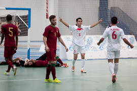 Partido Portugal contra Irán. 14º Campeonato del Mundo Universitario de Fútbol Sala 2014 (FUTSAL). Antequera. Julio de 2014