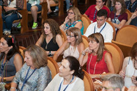 Asistentes a la inauguración de las jornadas. Olimpiada Española de Economía, Fase Nacional. Sala Unicaja de Conciertos María Cristina. Málaga. Junio de 2015