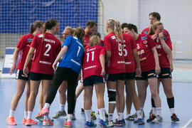 Partido Universidad de Oslo - Universidad de Valencia. Categoría femenina. Campeonato Europeo Universitario de Balonmano. Antequera. Julio de 2017