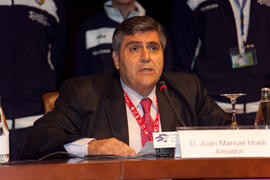 Juan Manuel Hueli. Acto de Clausura del 3º Congreso Internacional de Actividad Físico-Deportiva para Mayores de la Universidad de Málaga. Palacio de Ferias y Congresos de Málaga. Marzo de 2009