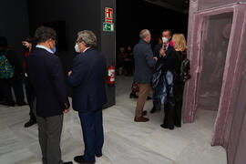 Inauguración de la exposición "Why not Korea?". Edificio del Rectorado de la Universidad de Málaga. Enero de 2022