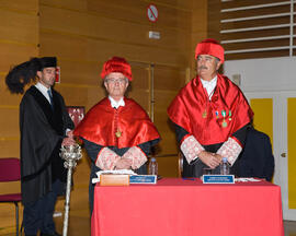 Investidura como Doctor "Honoris Causa" de D. Juan Antonio Carrillo Salcedo por la Universidad de Málaga. Salón de Actos de la Facultad de Derecho. Octubre de 2007