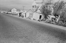 Málaga. Chabolas de la carretera de Cádiz. Marzo de 1963