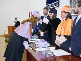 Investidura de nuevos doctores por la Universidad de Málaga 2010. Paraninfo. Enero de 2010