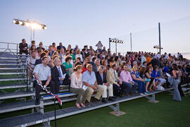 Autoridades y asistentes. Inauguración del Campeonato Mundial Universitario de Golf. Antequera Golf. Junio de 2010
