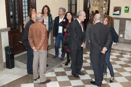 Inauguración de la exposición "Málaga, 50 años de la Facultad de Económicas" en el Archivo Municipal. Archivo Municipal. Noviembre de 2015