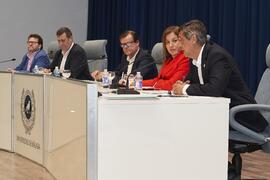 Intervención de Teodomiro López. Debate electoral entre los candidatos a Rector de la Universidad de Málaga. Escuela Técnica Superior de Ingeniería Informática y Telec omunicaciones. Noviembre de 2023