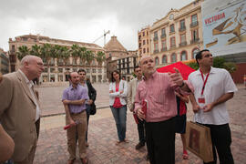 Visita anual de la conferencia de la RedOTRI en el centro histórico de Málaga. Junio de 2010