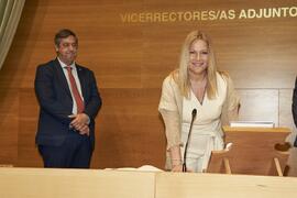 Toma de posesión de Consolación Pineda Galán como nueva Vicerrectora Adjunta de Bienestar Universitario de la Universidad de Málaga. Edificio del Rectorado. Abril de 2024