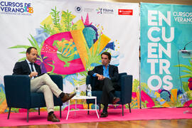 Encuentro con José María Aznar. Cursos de Verano de la Universidad de Málaga. Edificio del Rectorado. Julio de 2018