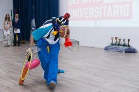 Espectáculo de humor en la Gala del Deporte Universitario 2017. Escuela Técnica Superior de Ingeniería de Telecomunicaciones. Junio de 2017