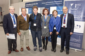 Foto de grupo. 6º Congreso Internacional de Actividad Física Deportiva para Mayores. Escuela Técnica Superior de Ingeniería de Telecomunicaciones y de Informática. Marzo de 2015