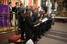 Concierto de Navidad de la Coral Sancti Petri homenaje a la Facultad de Económicas. Iglesia de los Mártires. Diciembre de 2015