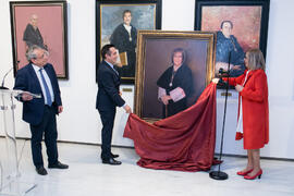 Presentación del cuadro de la rectora Adelaida de la Calle en la Galería de Rectores de la Universidad de Málaga. Edificio del Rectorado. Marzo de 2019