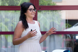 "Dialogando" con Clara Jiménez. Facultad de Ciencias de la Comunicación. Mayo de 2019