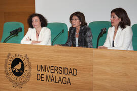 Exposición "Los fondos bibliográficos de la Universidad de Málaga. La integración por la palabra". Rectorado. Mayo de 2008