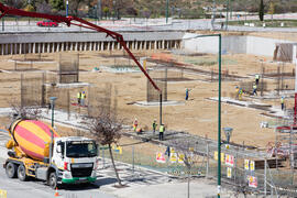 Construcción de la nueva Facultad de Psicología. Campus de Teatinos. Marzo de 2018