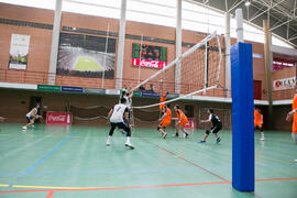 Partido masculino Universidad de Málaga - Universidad de Vigo. Campeonato de España Universitario de Voleibol. Complejo Polideportivo Universitario. Abril de 2018