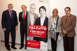 Presentación "Becas Santanter CRUE CEPYME: Prácticas Profesionales en Empresa". Rectorado. Noviembre de 2012