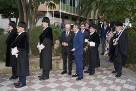 Cortejo académico. Imposición de la Medalla de Oro de la Universidad de Málaga a Junta de Andalucía, Diputación Provincial de Málaga y Ayuntamiento de la capital. Paraninfo. Noviembre de 2023