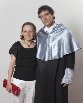 Retratos de D. José Antonio Domínguez Bandera como Doctor "Honoris Causa" por la Universidad de Málaga. Mayo de 2010