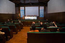 Inauguración del XXVI Certamen Bienal Internacional de Cine Científico de la Universidad de Málaga. Convento Santo Domingo, Ronda. Octubre de 2010