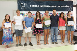 Graduación del alumnado del CIE de la Universidad de Málaga. Centro Internacional de Español. Julio de 2015