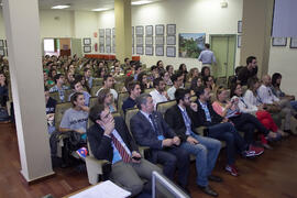 Asistentes. Jornada de clausura del I Concurso de Creación de Empresas. Facultad de Ciencias Económicas y Empresariales. Málaga. Mayo de 2015