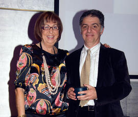 Cena de gala con motivo al homenaje para los jubilados y personal que cumple 25 años de servicio en la Universidad de Málaga. Hotel Barceló. Febrero de 2009